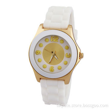 Fashionable, colorful silicone sport watch, alloy case and silicone bandNew